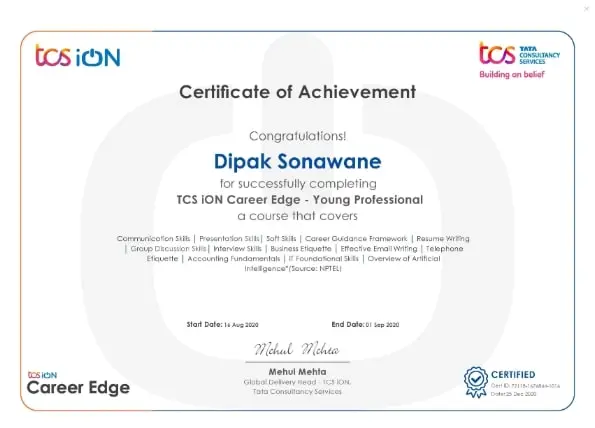 TCS iON is offering a Free 15-day Digital Certification Program